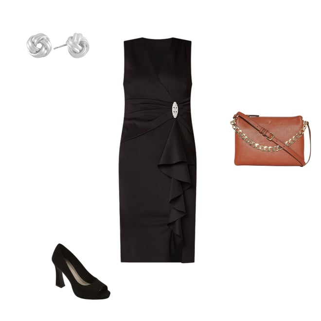 Jessica Howard Embellished Sleeveless Sheath Dress, Color: Black