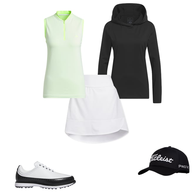 Adidas Ladies Primeknit Sleeveless Golf Polo Shirt - Yellow