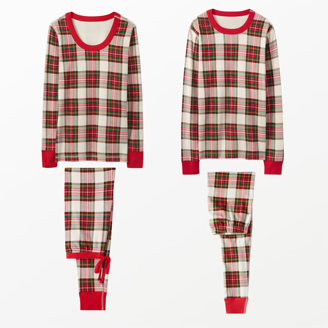 Yellow Rubber Duck Tree Family Pajama Sets Christmas Red Plaid