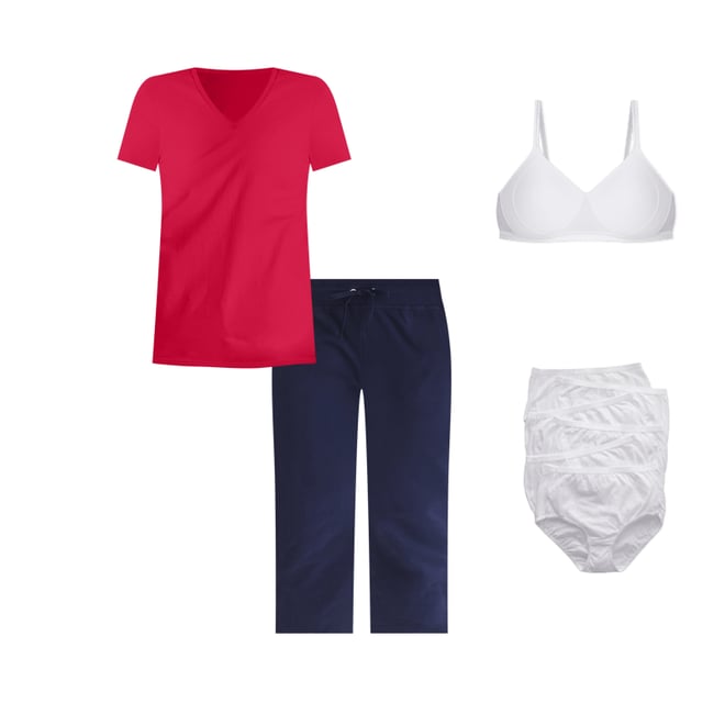 Hanes women's french terry pocket capri hotsell