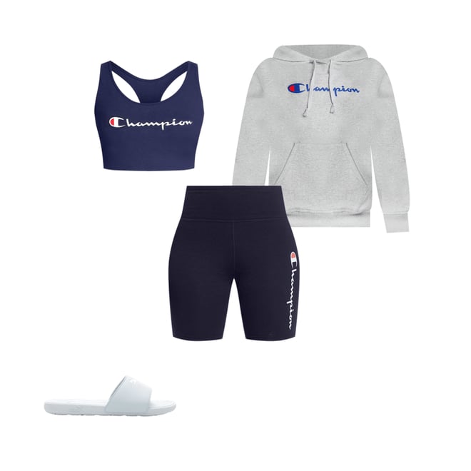 Champion biker outlet short set