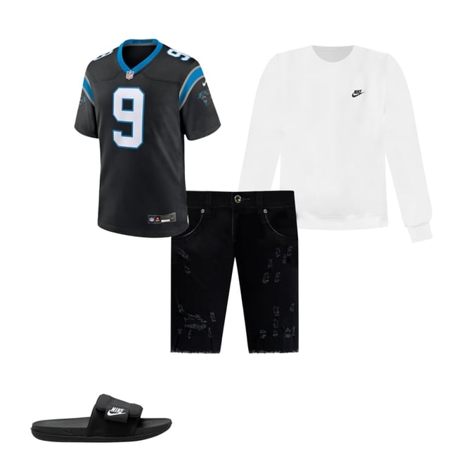 Nike Youth Carolina Panthers Bryce Young Black Game Jersey