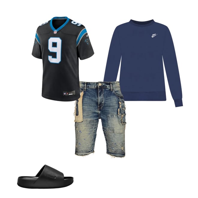 Youth Bryce Young Carolina Panthers Nike Black Game Jersey