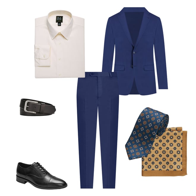 1905 Navy Collection Tailored Fit Suit Separates Pants - Memorial Day Deals