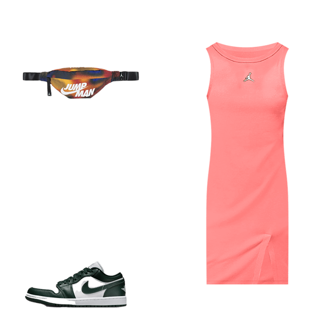 Shop Jordan Tank Dress DZ3346-310 green