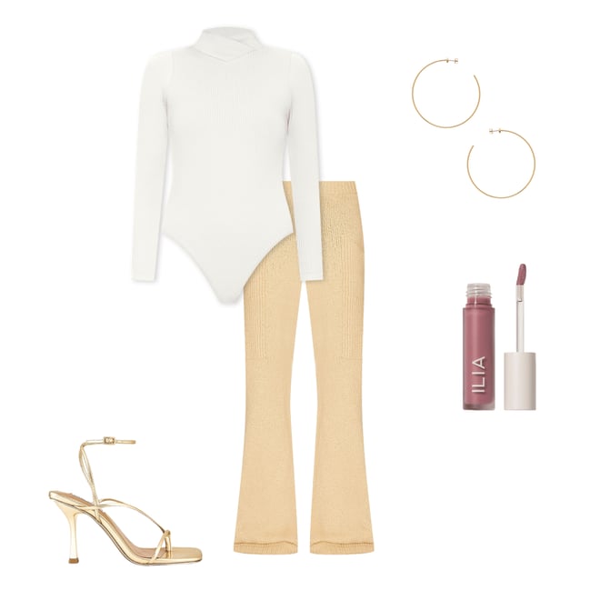 4th bundle featuring 4 items which compliment x Intimately FP XYZ Recycled Turtleneck Bodysuit In Ivory