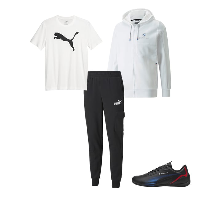 Puma Sweatshirt - Bmw Mms Hdd Sweat Jacket (Blanc) - Vêtements chez Sarenza  (569367)