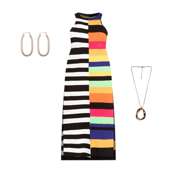 Mixed Stripe Ribbed | Eloquii Dress