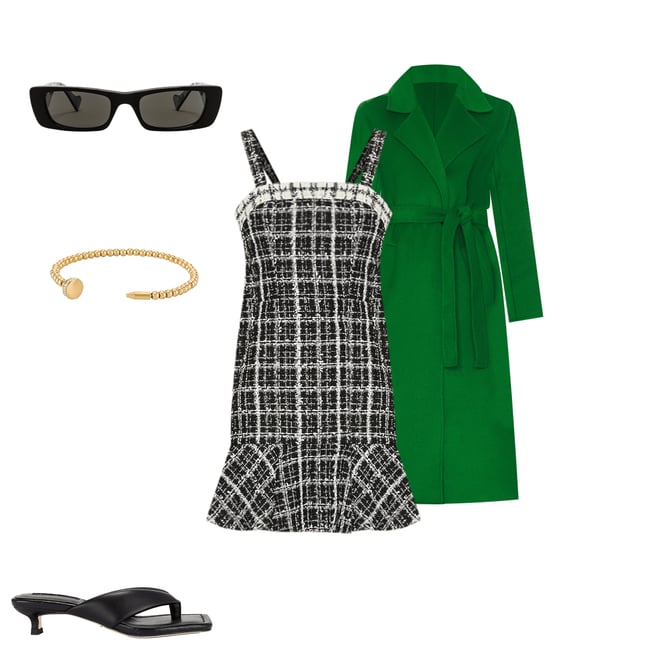 1st bundle featuring 4 items which compliment Fluo Rectangular Sunglasses