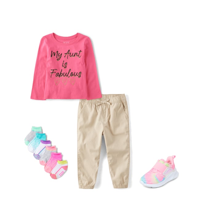 Baby And Toddler Girls Twill Woven Pull On Jogger Pants