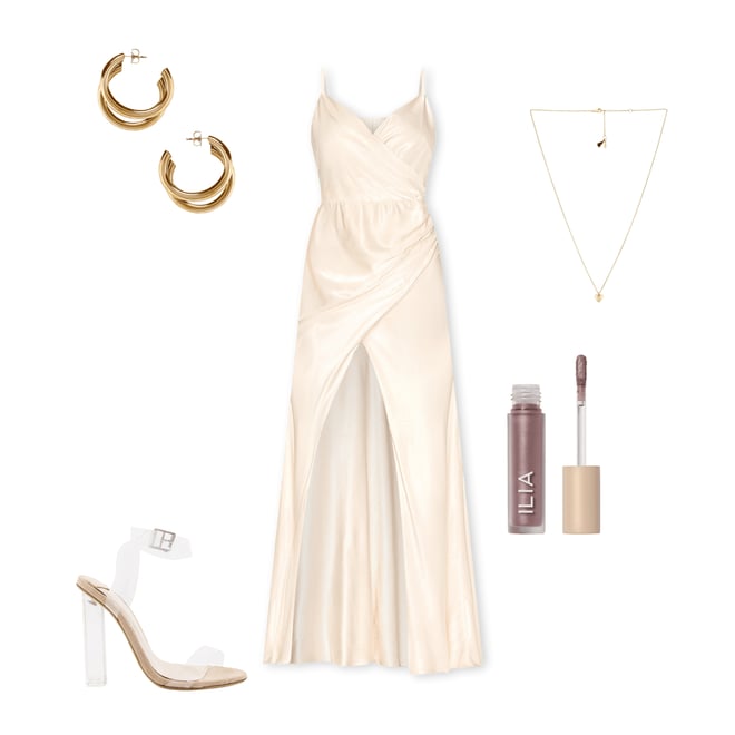 1st bundle featuring 4 items which compliment La Lune Cross Draped Maxi Dress