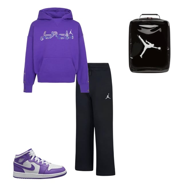 Purple jordan hot sale sweatsuit