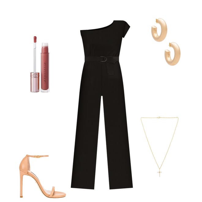 Norma Kamali Drop Shoulder Jumpsuit in Black | REVOLVE