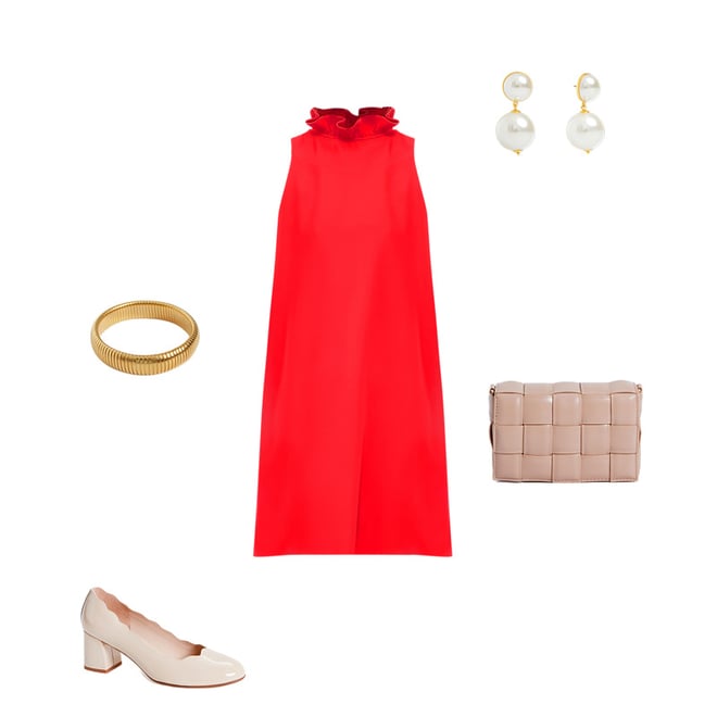 Cherry Red Dress Polyvore