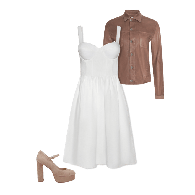 Lilles Platform Pump in Cappuccino Suede | L'AGENCE