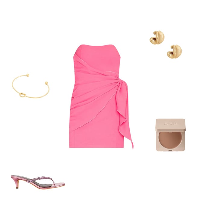 andria strapless mini dress in pink addiewheeler on LTK