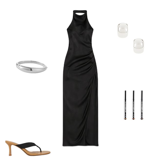 amanda uprichard samba dress black Amanda Uprichard samba gown black sequin