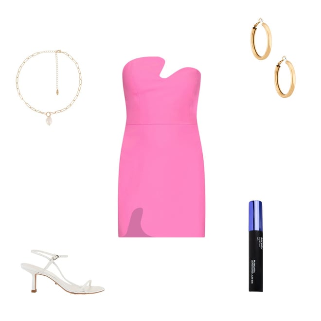 amanda uprichard x revolve strapless puzzle mini dress x REVOLVE Strapless Puzzle Mini Dress
