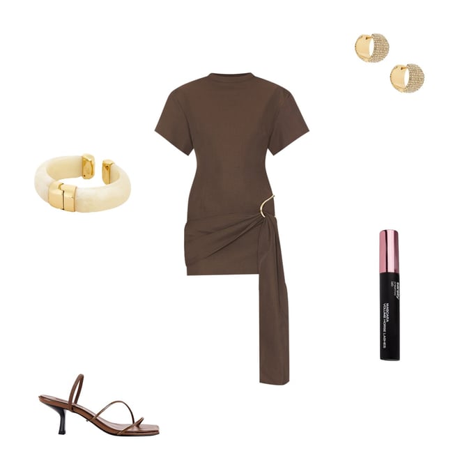 lioness steinway mini dress brown Lioness Steinway Mini Dress