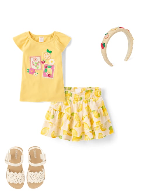 1st bundle featuring 3 items which compliment Girls Raffia Fruit Headband