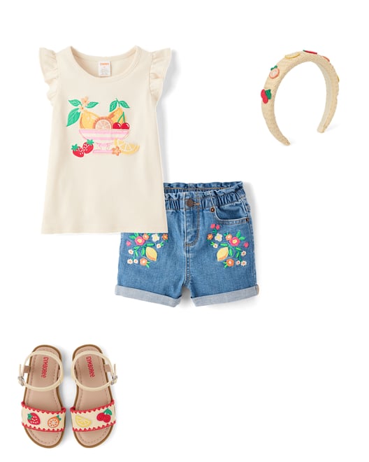 2nd bundle featuring 3 items which compliment Girls Raffia Fruit Headband
