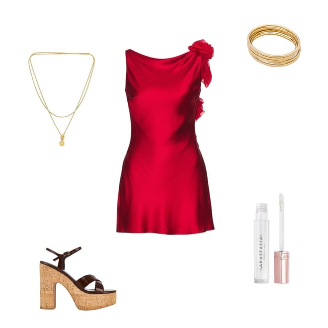 mariam mini dress in red lovers and friends Lovers And Friends: Mariam Mini Dress by Lovers And Friends