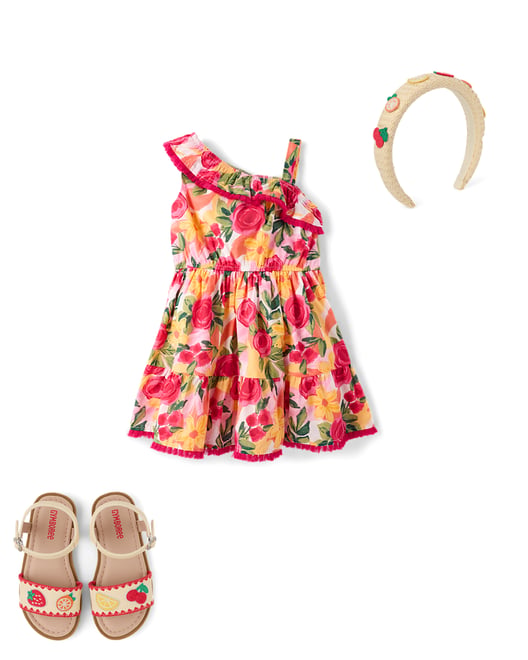 5th bundle featuring 2 items which compliment Girls Raffia Fruit Headband