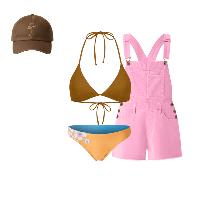 Jason Overall Short: Rose Pink