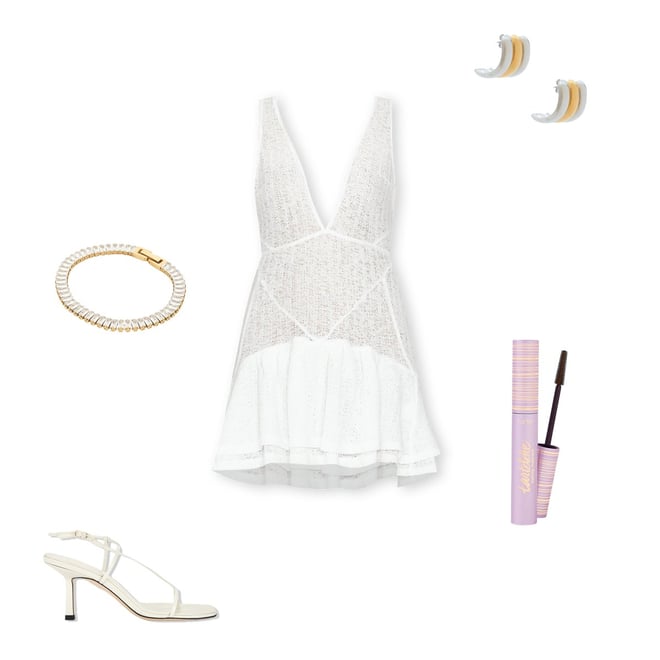 revolve mila ruffle mini dress MORE TO COME Mila Ruffle Mini Dress in White