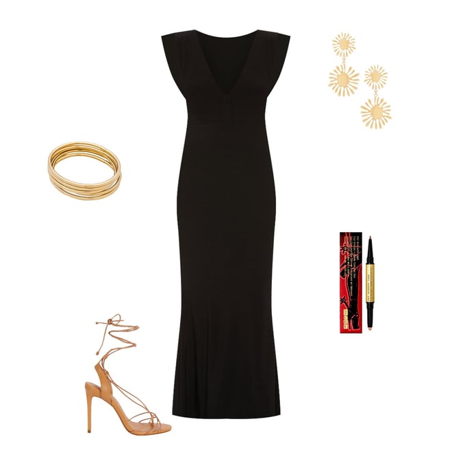 revolve norma kamali black dress Norma Kamali One Shoulder Bias Gown in Black