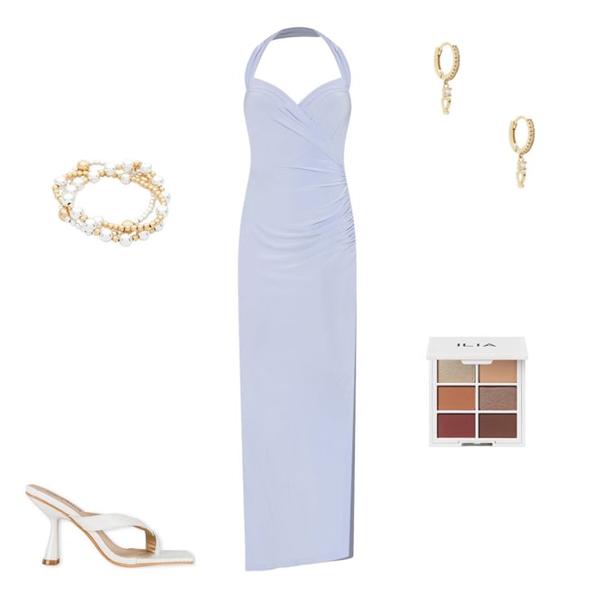 juicy couture pleated halter maxi dress Shona Joy - La Lune Ruched Halter Maxi Dress - Espresso