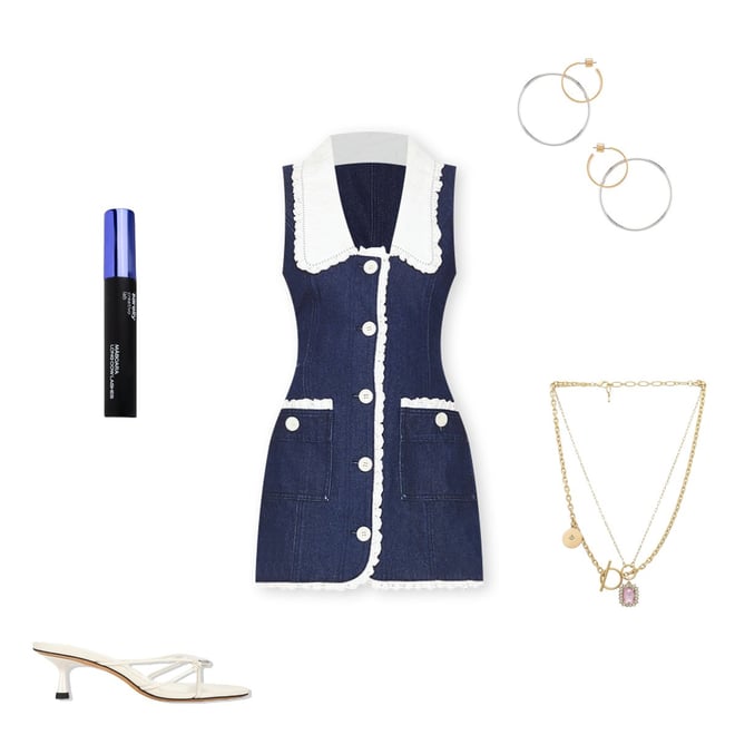 adrienna dress in denim fait par foutch Fait Par Foutch Adrienna Dress - denim by Fait Par Foutch