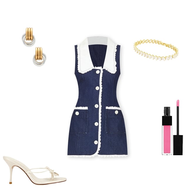 Fait Par Foutch Adrienna Dress in Denim | REVOLVE