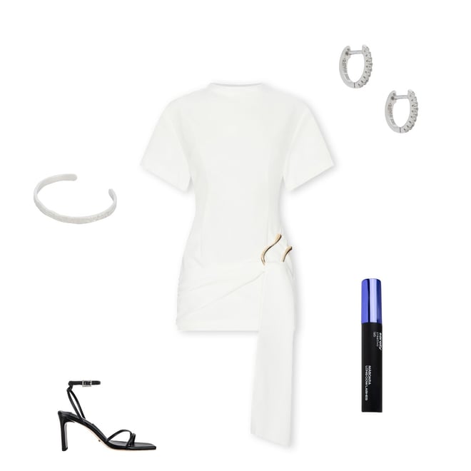 lioness martini mini dress white Martini Mini Dress Porcelain