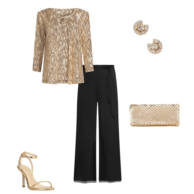 Alex Evenings Tie Waist Wide Leg Mid Rise Flowy Mesh Pants | Dillard's