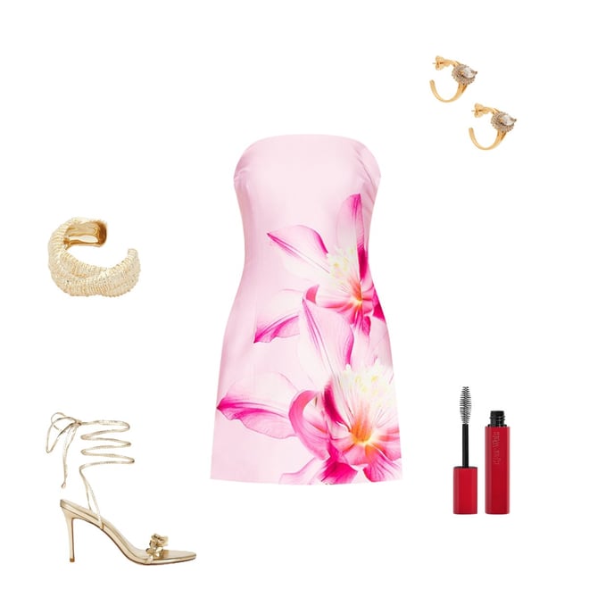 runaway primrose mini dress RUNAWAY Primrose Mini Dress Tropical Flower