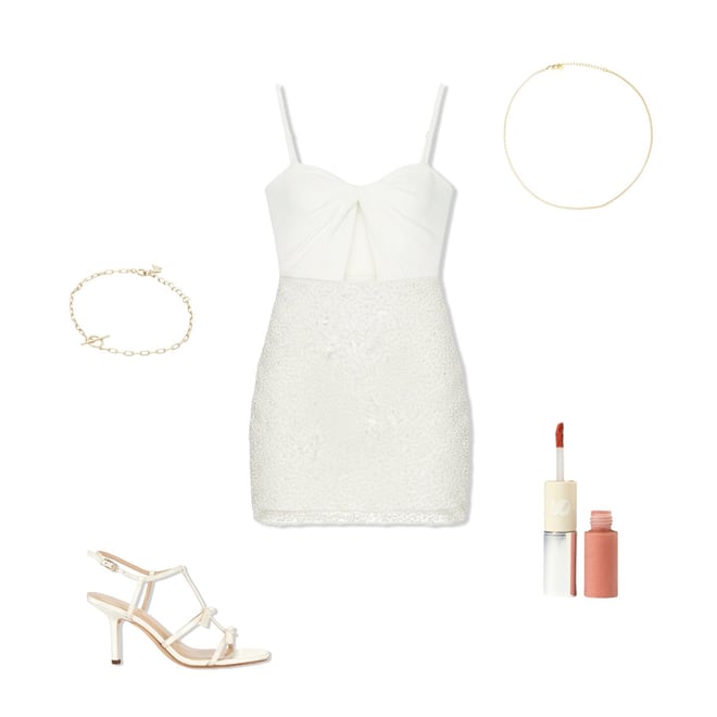 Lovers and Friends Lani Mini Dress in Ivory | REVOLVE