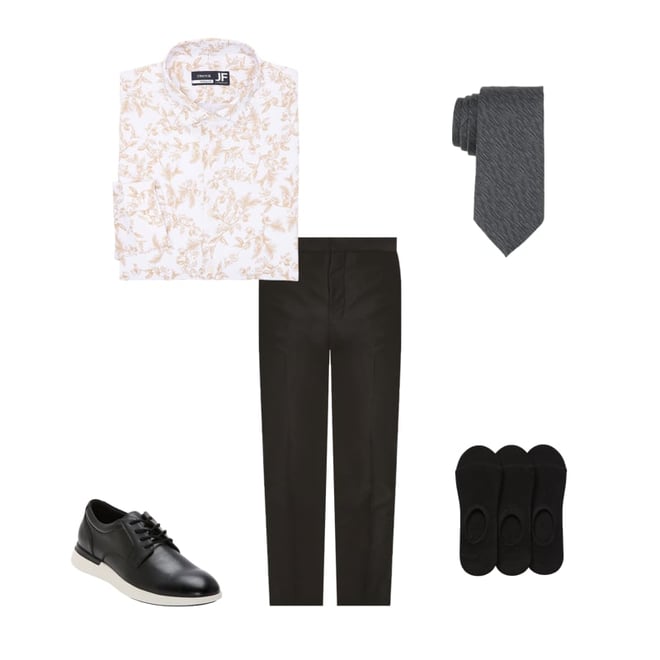 J. Ferrar Crop Ankle Mens Slim Fit Tuxedo Pant, Color: Black - JCPenney