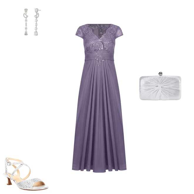 Alex Evenings Stretch Tulle Lace Top Embroidered Surplice V-Neck Short  Sleeves A-Line Dress | Dillard's