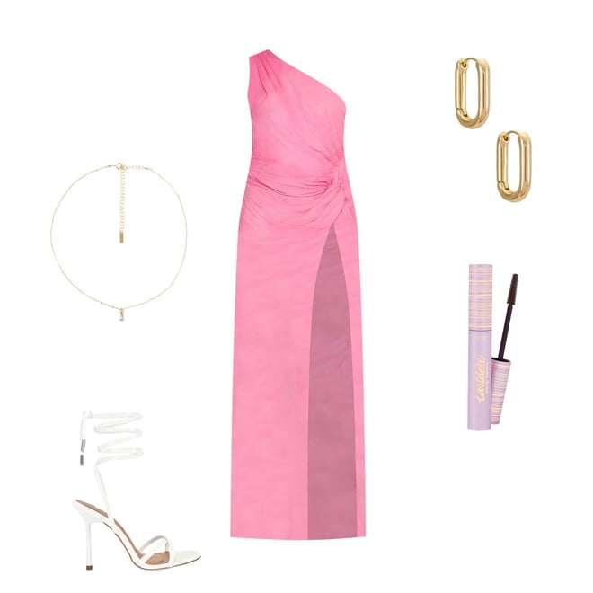 strapless open back dress Tremendous Hot pink on pink Mirror work Crop Top Lehenga – Shopping World