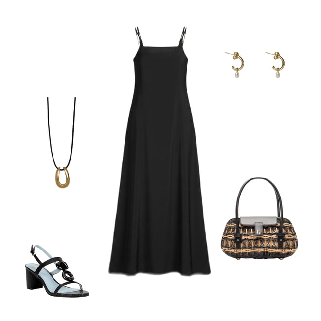 Antonio Melani Isabella Square Neck Sleeveless A-Line Midi Dress