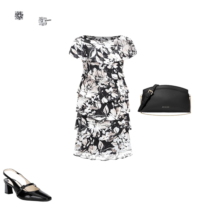 banana republic black floral dress Banana Republic