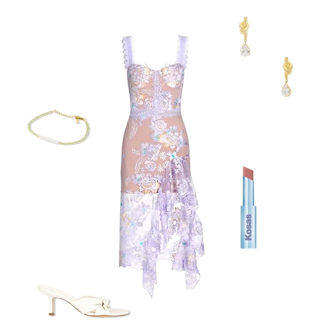Bronx and Banco Eva Midi Dress in Lilac | REVOLVE