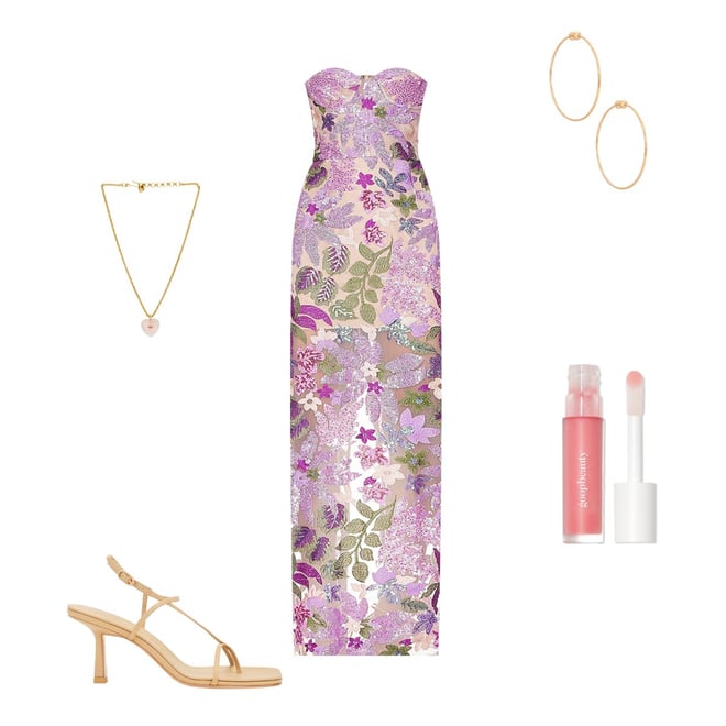 Bronx and Banco Dahlia Gown in Lilac Multi | REVOLVE