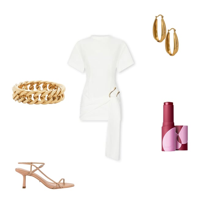 mini white wrap dress Niella Long Sleeve Wrap Mini Dress