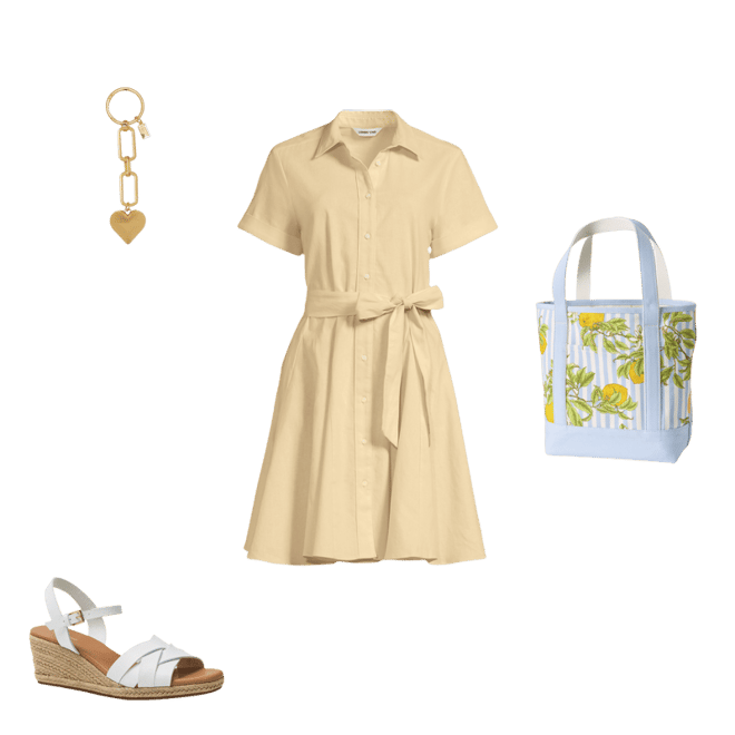 lands end linen dress Lands' End Women's Linen Blend Pintuck Tank Midi Dress