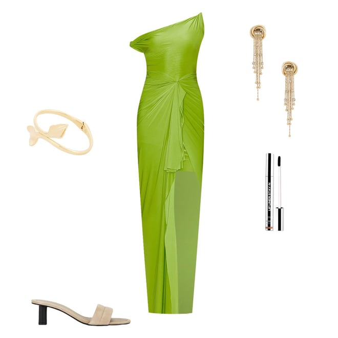 deme green dress Deme By Gabriella KATYA MAXI DRESS IN MINT main image 0