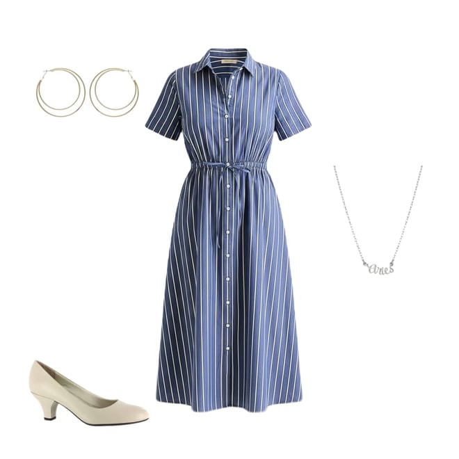St. John's Bay Womens Short Sleeve Midi Shirt Dress - JCPenney