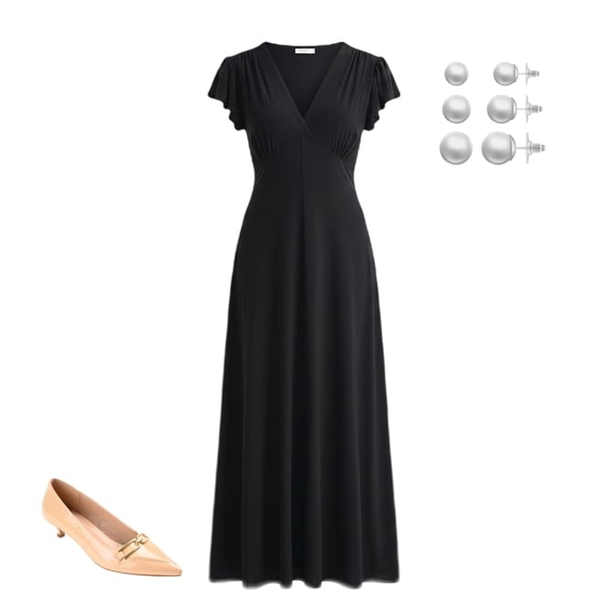 slim fit dress slacks MSK Pleated Sleeveless Necklace Maxi Dress Navy – PickyShopping main image 0