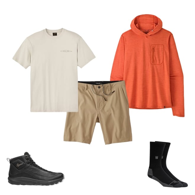 Patagonia Capilene Cool Sun Hoodie - Coal Orange | Pullover
